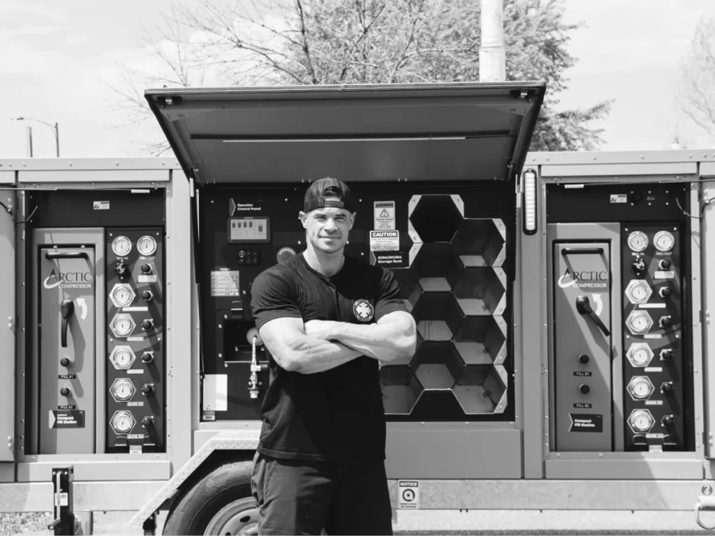 Jared Johnson and the Arctic ALL POWER Mobile Air Trailer